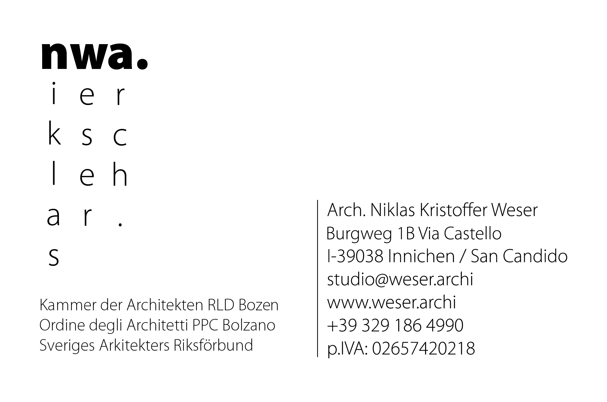 Niklas Weser Architekten